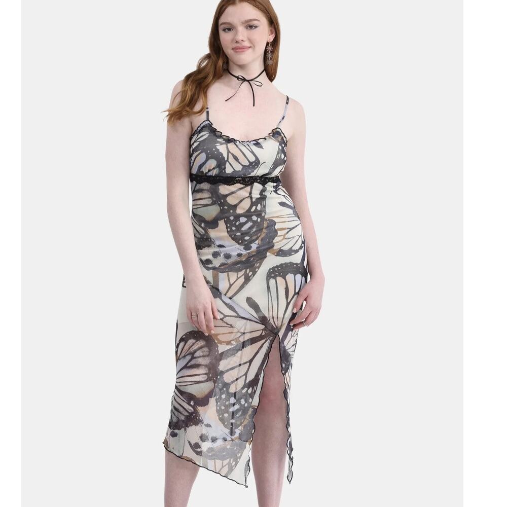 NoBo Butterfly Mesh Dress Sz Large NWT